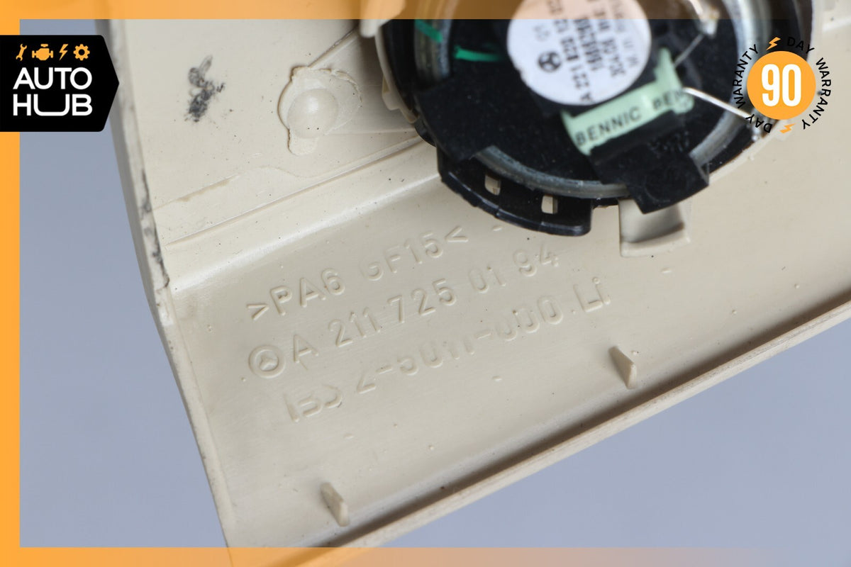 03-06 Mercedes W211 E500 E55 Tweeter Speaker Cover Left Driver Side Beige OEM - photo 11