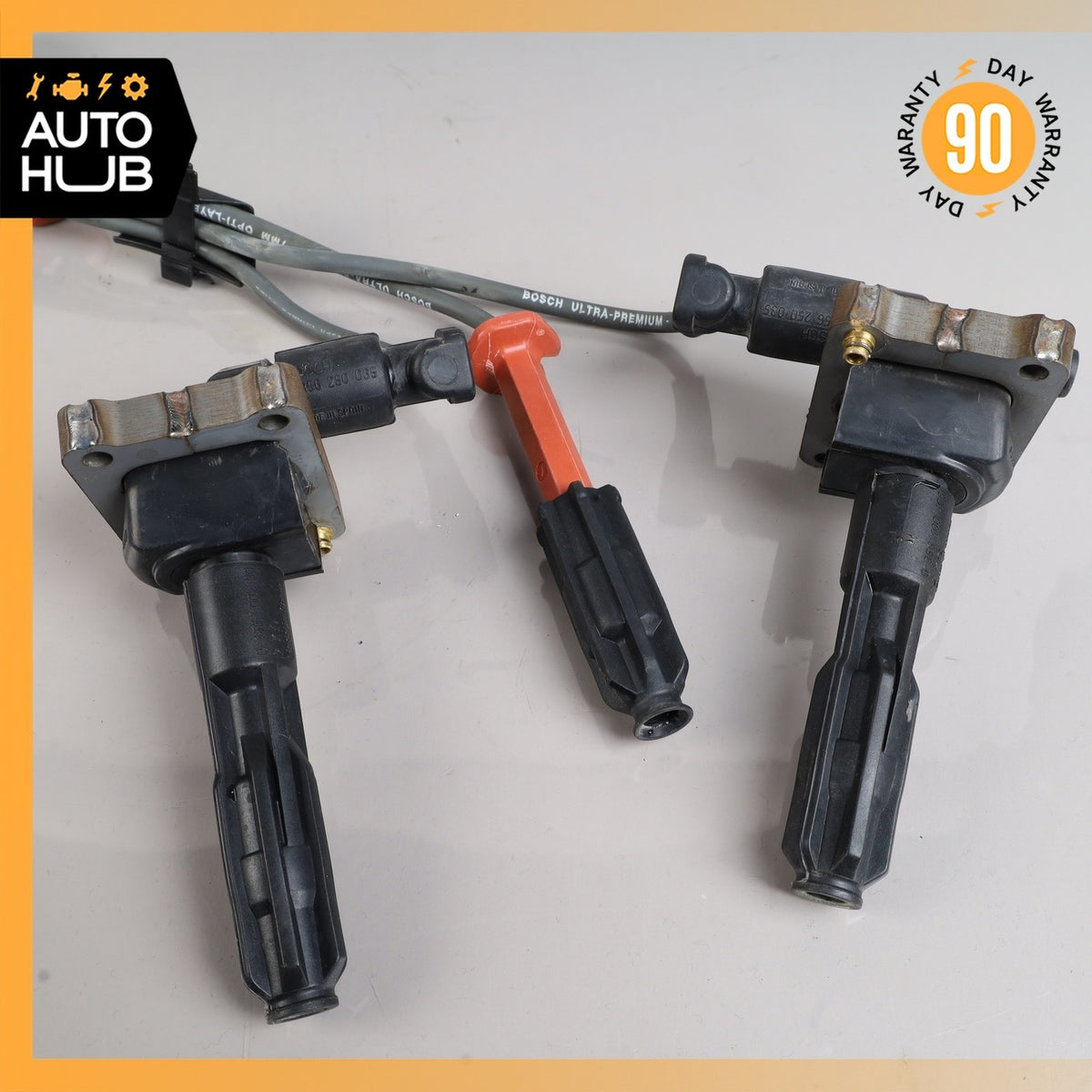 93-00 Mercedes W140 S320 SL320 SLK230 Engine Ignition Wire Coil Set OEM - photo 3