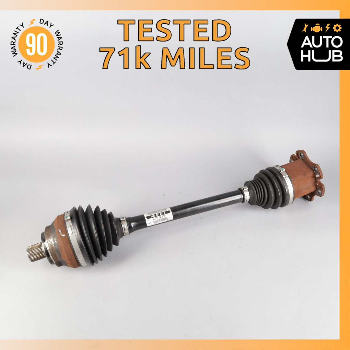 12-18 Bentley Continental GTC Flying Spur CV Axle Shaft Front Left Side OEM 71k - photo 1