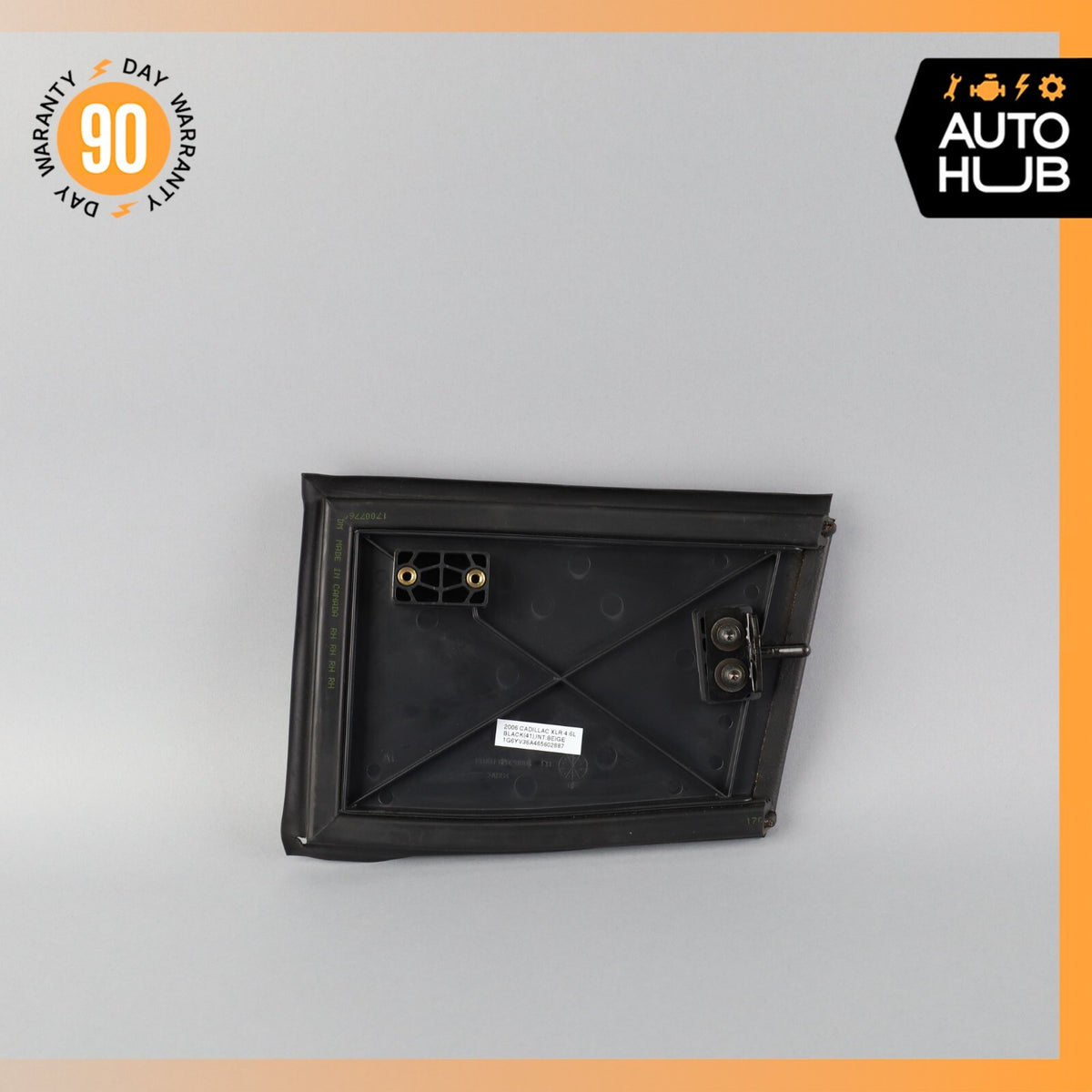 04-09 Cadillac XLR Left Driver Side Hard Top Hinge Cover Flap Trim Black OEM - photo 7
