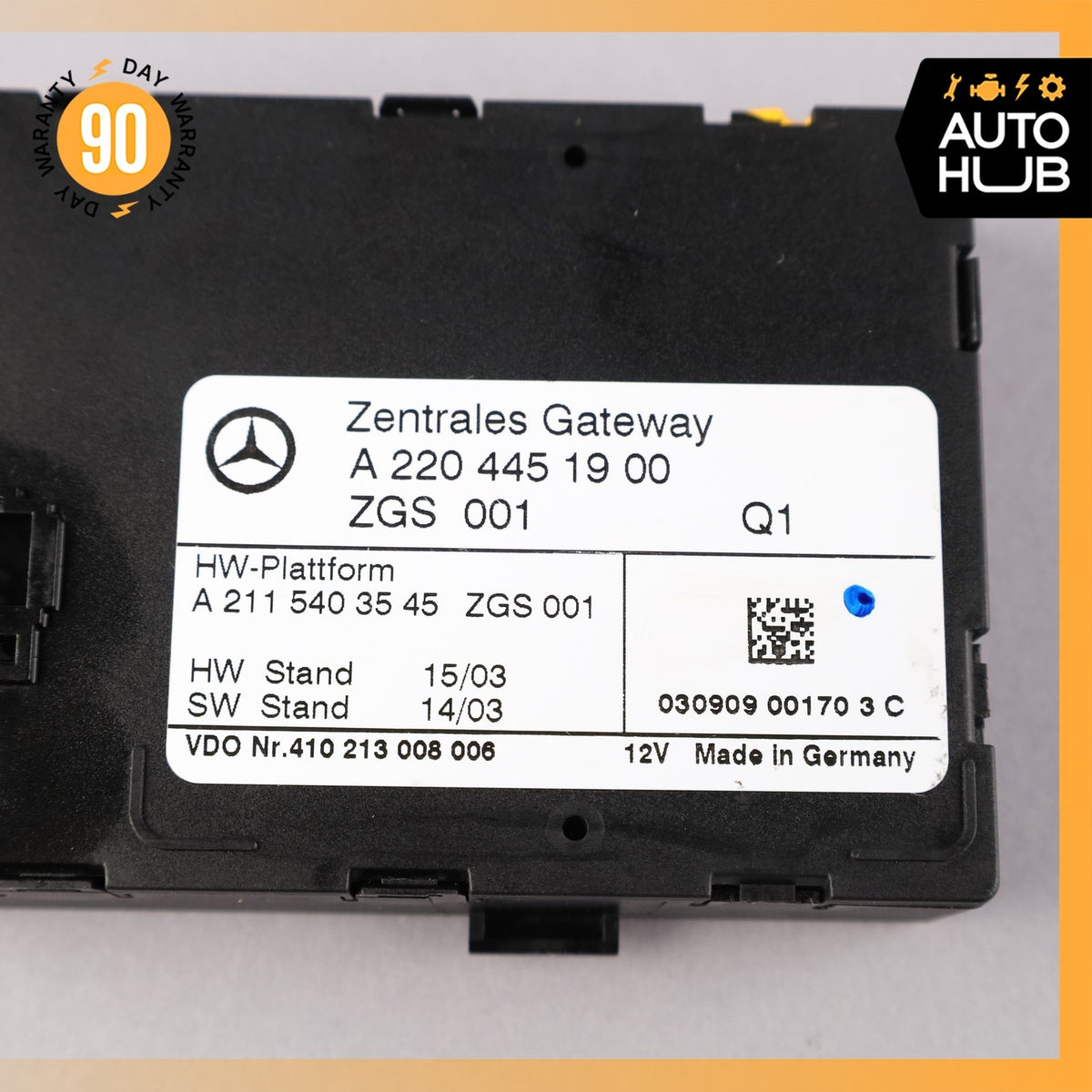 03-11 Mercedes W215 CL600 E550 Central Gateway Control Module 2204451900 OEM - photo 9