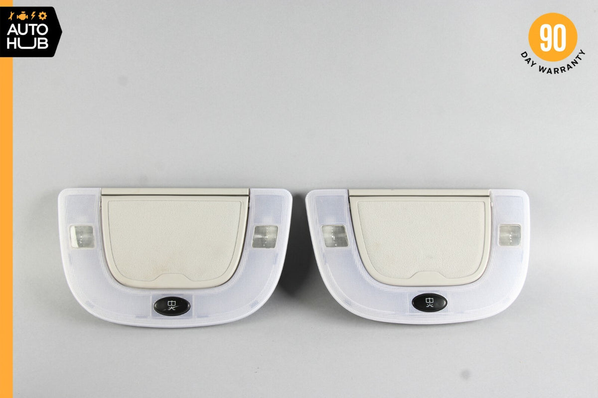 00-06 Mercedes W220 S430 S500 Left and Right Rear Dome Light Mirror Set of 2 OEM - photo 1