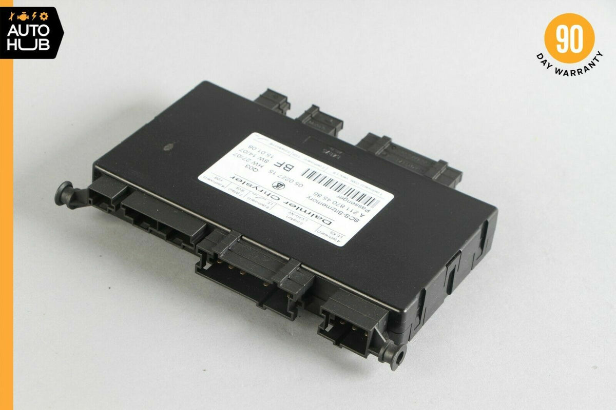 03-12 Mercedes R171 SLK350 CLS550 E550 Seat Control Module Right 2118704585 - photo 4