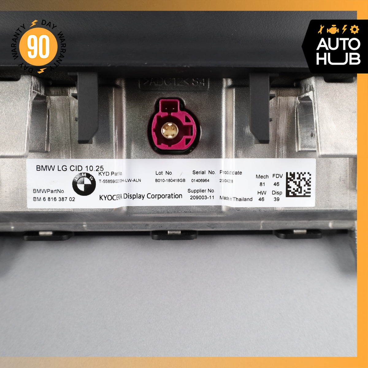16-19 BMW F15 X5 10.25' NBT Information Navigation Screen Monitor Display OEM - photo 13