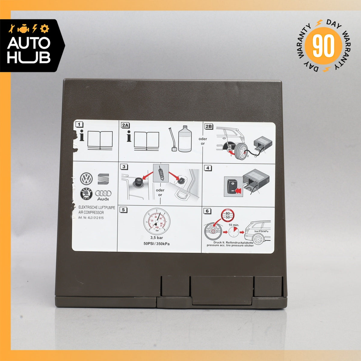 09-17 Audi 8R Q5  Emergency Air Tire Compressor Inflator Pump OEM - photo 2