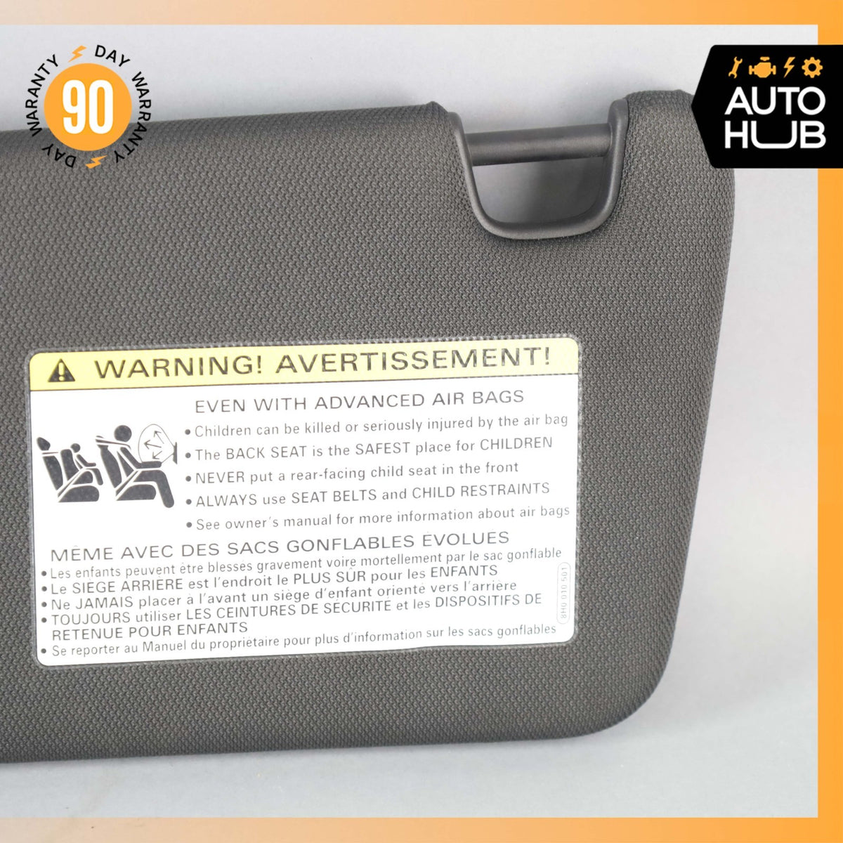 Audi C7 S6 Front Left Driver Side Sunvisor Sun Visor Black 4G0857551A OEM - photo 10