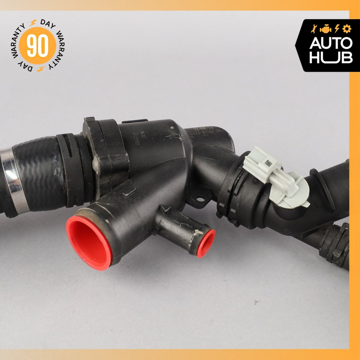 Jaguar X152 F-Type Engine Thermostat Housing DX238A587AA OEM - photo 3