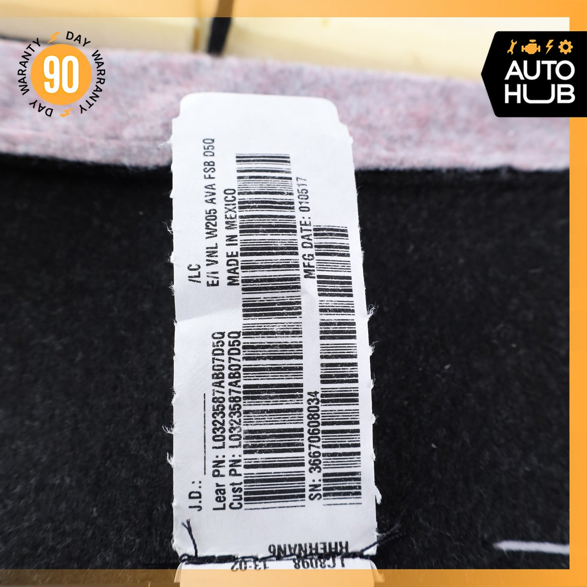 Mercedes W205 C300 C350e Top Upper Seat Cushion Front Right or Left Side OEM 82k - photo 15