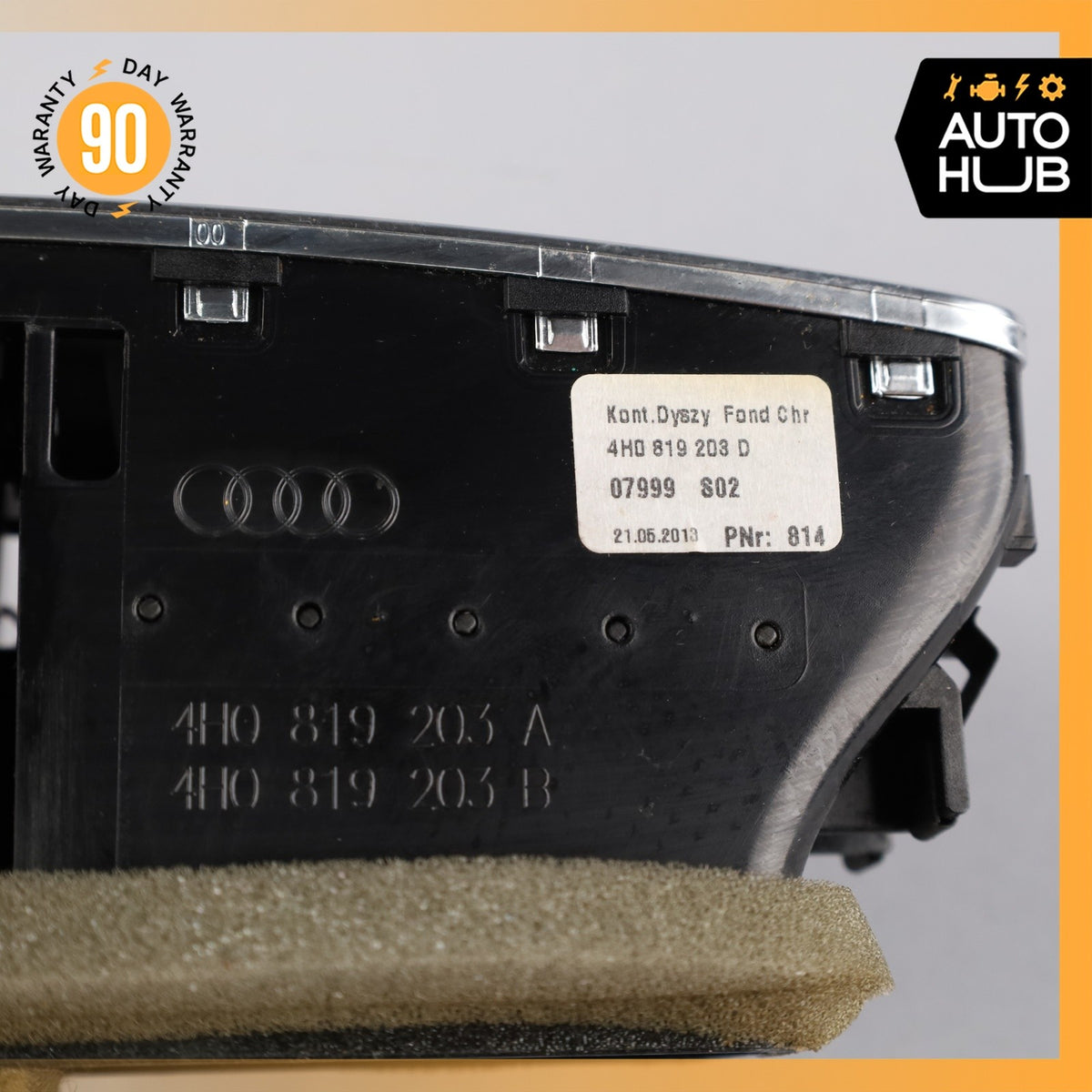 11-18 Audi D4 A8L Rear Center Dash Board AC A/C Air Vent OEM - photo 9
