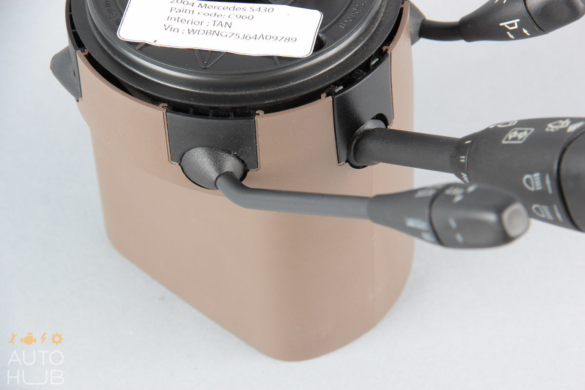 03-06 Mercedes W220 S500 CL500 Steering Column Cover Switch Control Tan OEM - photo 10