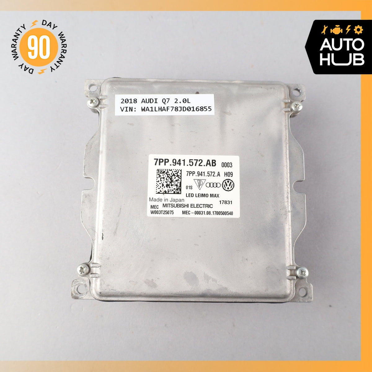 16-20 Audi 4M Q7 A4 Headlight Ballast LED Control Module OEM - photo 2