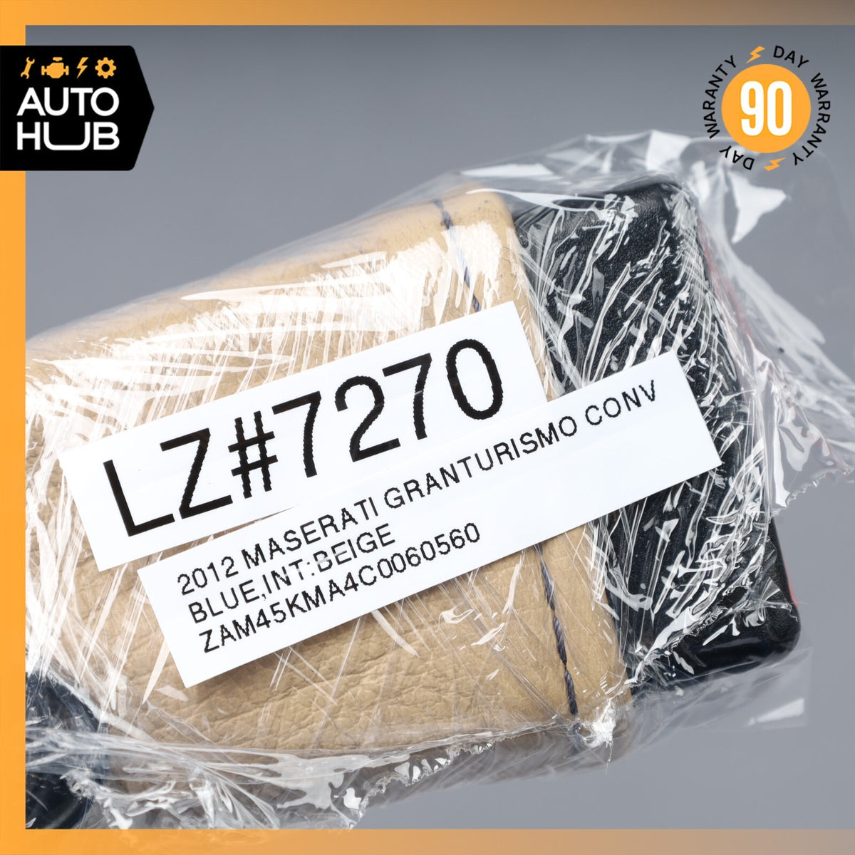 08-19 Maserati GranTurismo M145 Front Left or Right Seat Belt Buckle Beige OEM - photo 12