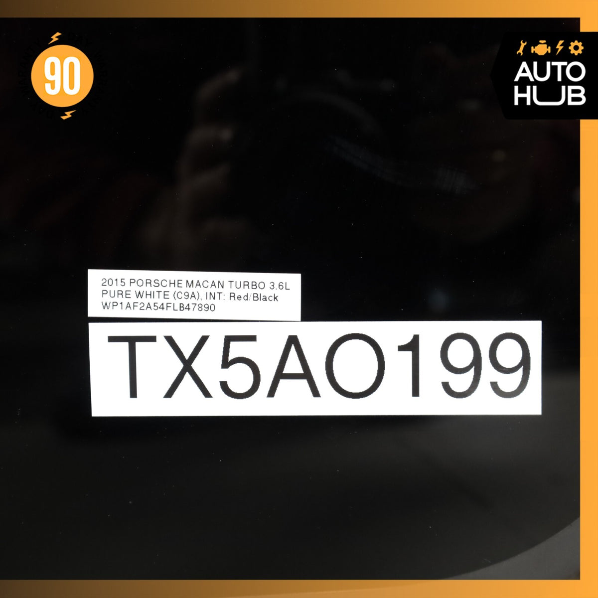 15-24 Porsche Macan 95B Turbo Panoramic Roof Glass Frame Black OEM 64k - photo 18