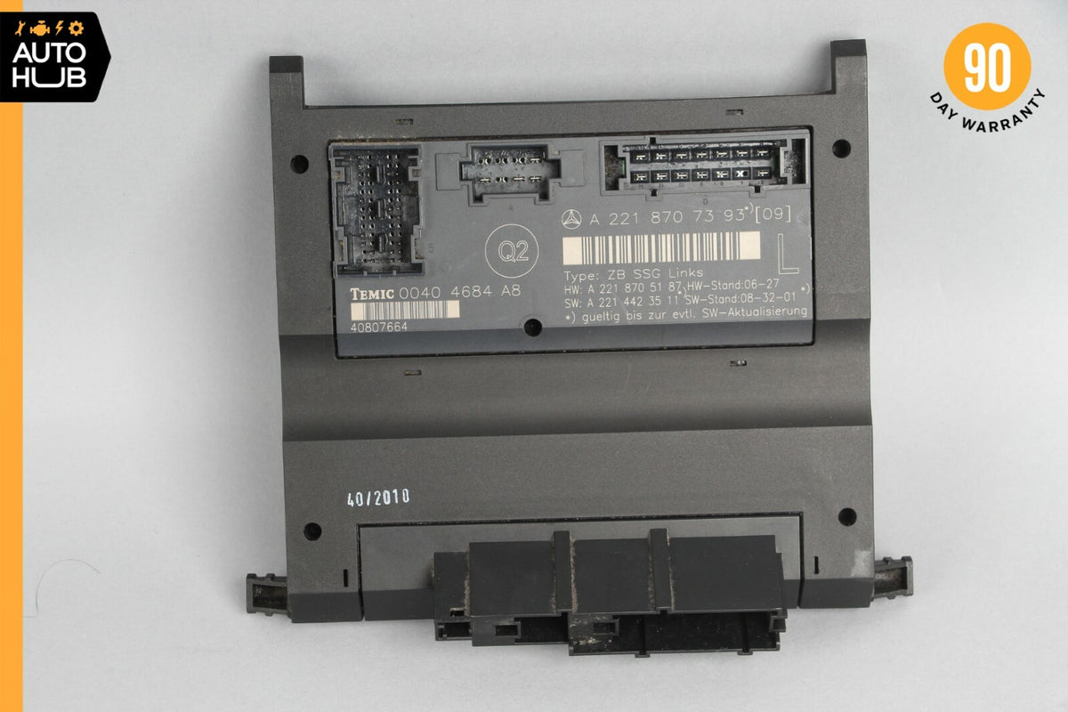 07-13 Mercedes W221 S550 S400 Front Left Driver Side Under Seat Control Unit OEM - photo 6
