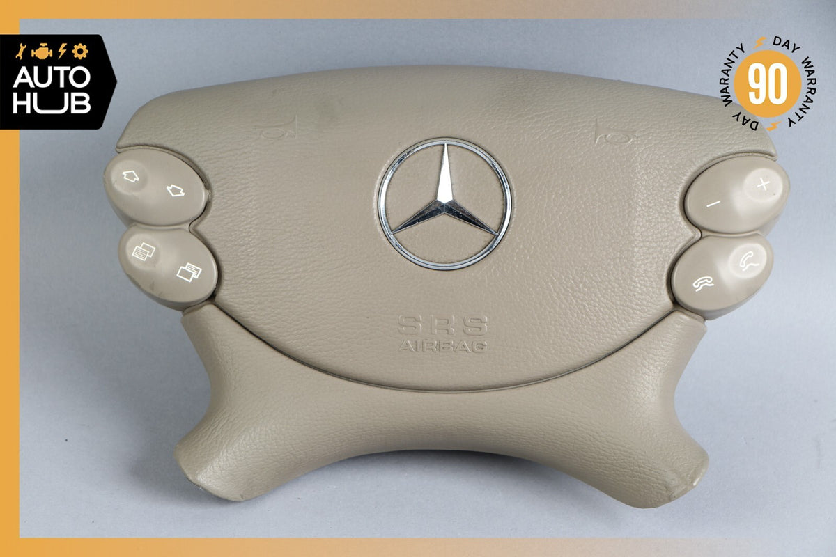 Mercedes R230 SL500 SL55 AMG CLK500 E350 Steering Wheel Airbag Air Bag Beige OEM - photo 1