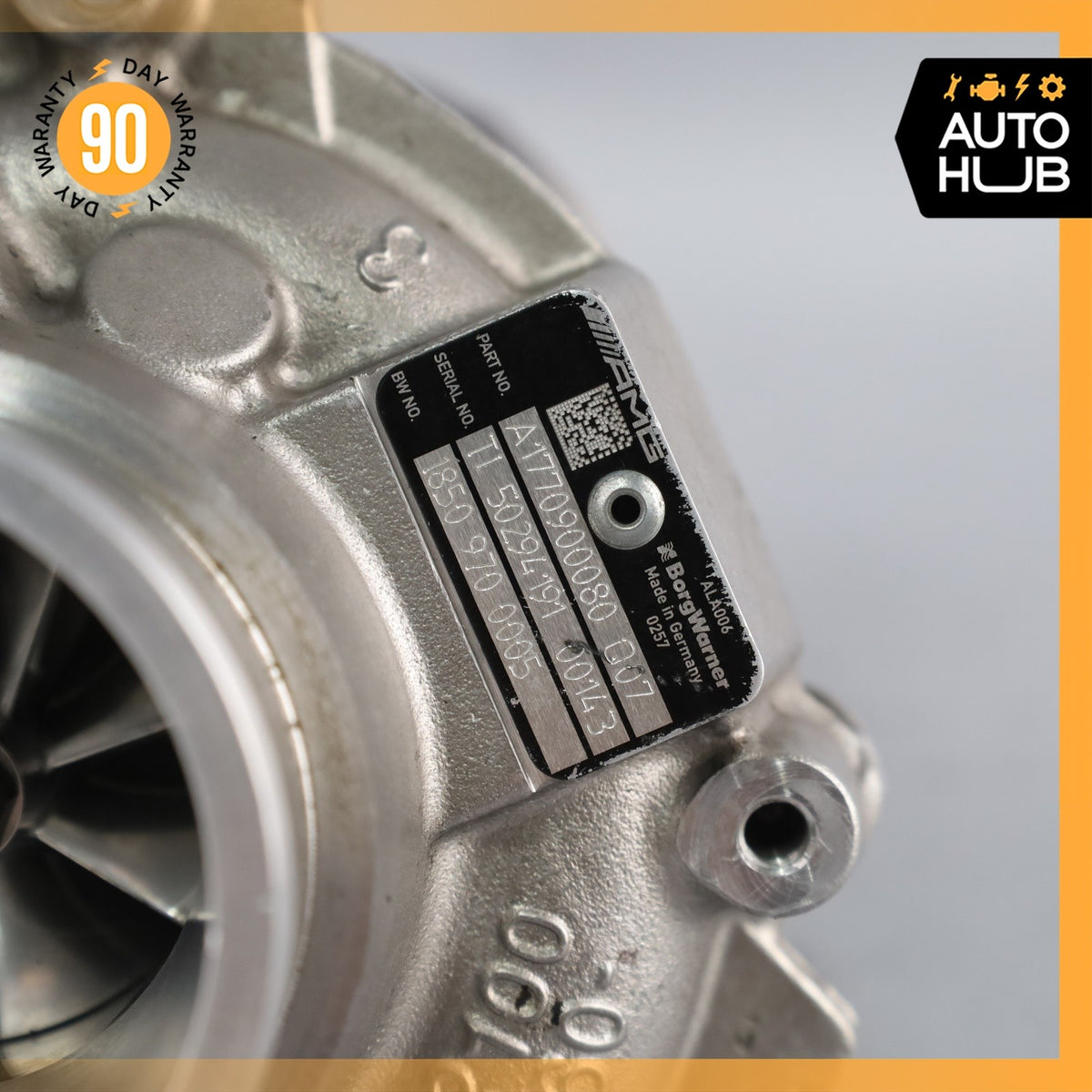 15-23 Mercedes W205 C63 GLC63 AMG M177 / DB11 Vantage V8 Turbocharger OEM 39k - photo 18