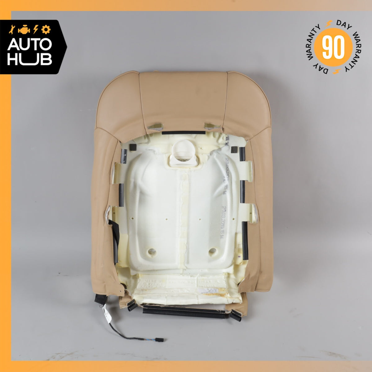 15-18 Porsche Macan S 95B Front Left Side Seat Upper Cushion Leather Beige OEM - photo 11