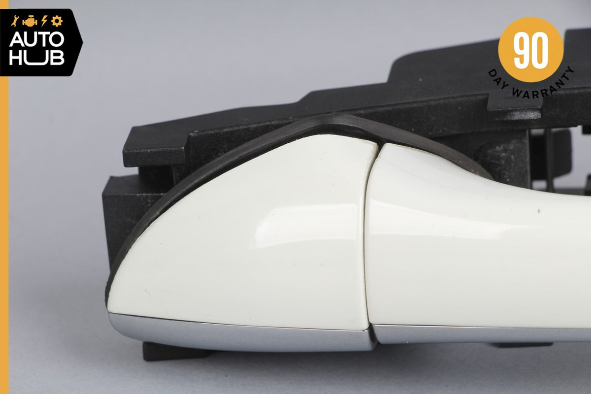 03-09 Mercedes W211 E350 E550 Exterior Door Handle Rear Left Side White OEM - photo 4