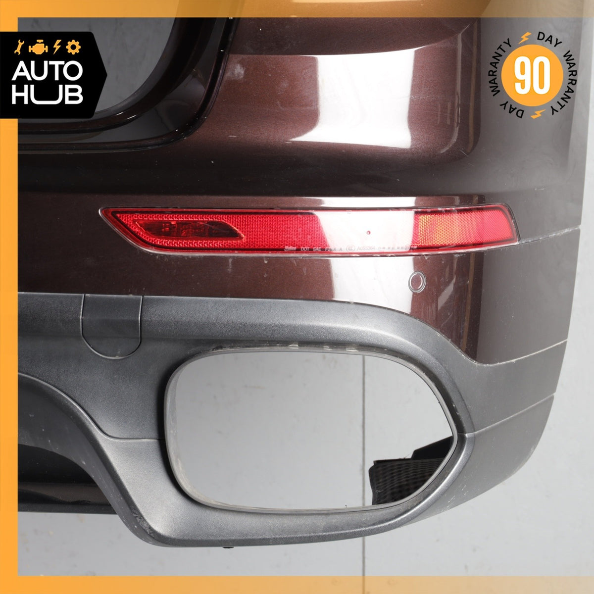 15-18 Porsche Cayenne 958 Rear Bumper Cover Brown OEM - photo 3