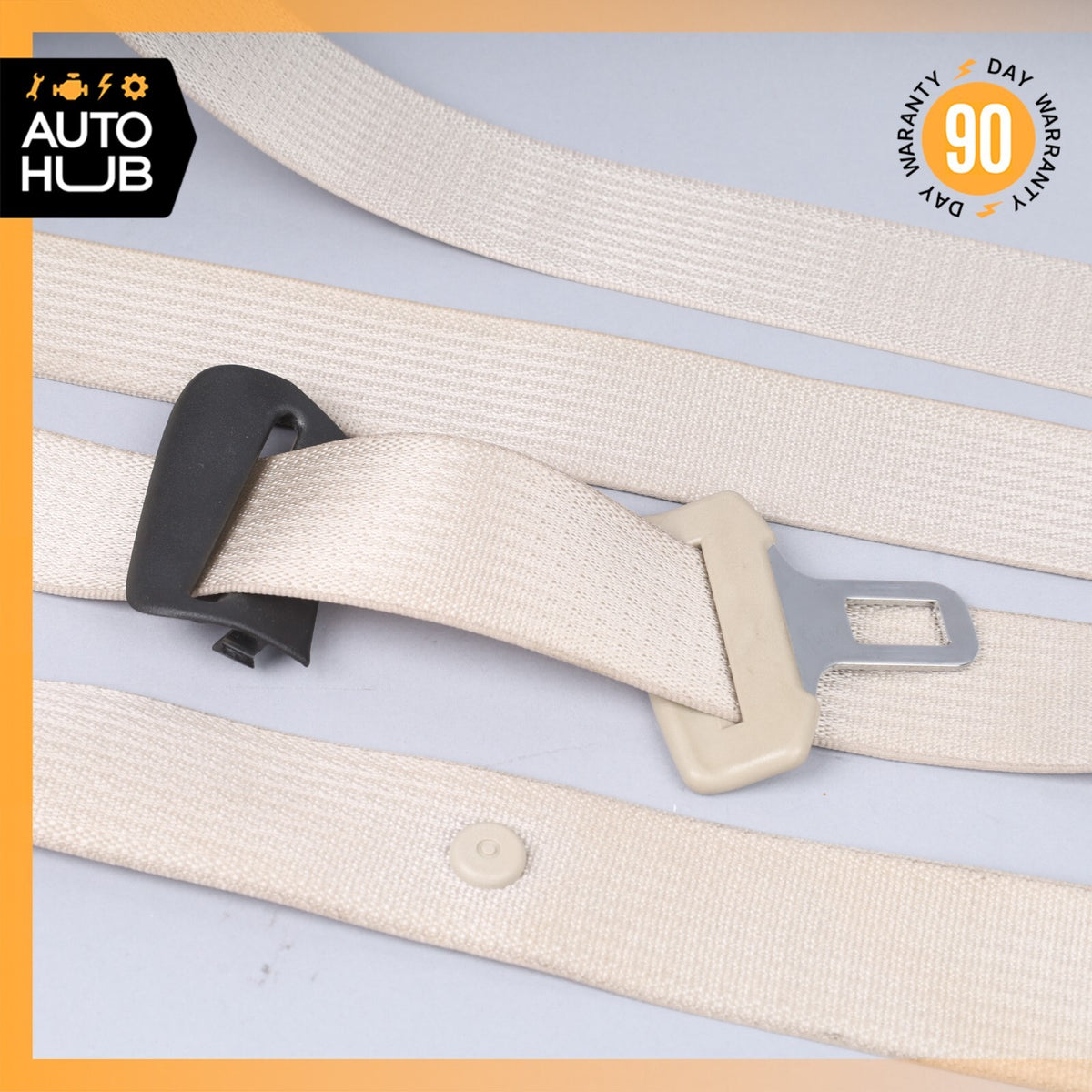 04-06 Cadillac XLR Right Side Seatbelt Seat Belt Retractor Beige 89023216 OEM - photo 5