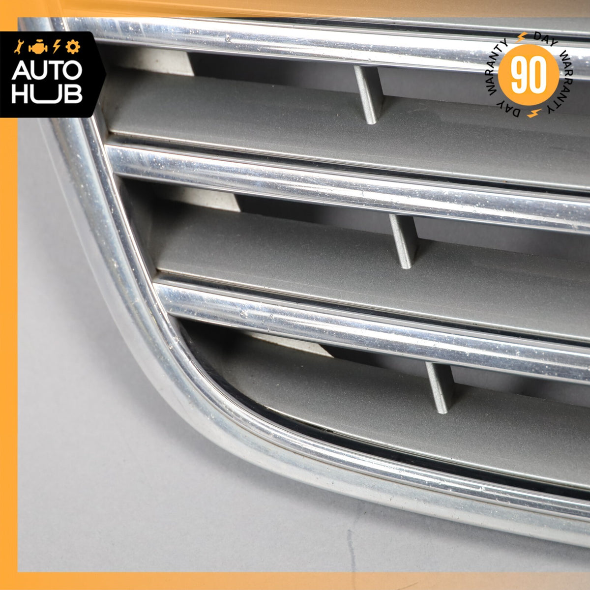 07-09 Mercedes W211 E350 E550 E320 Hood Radiator Grille Grill Chrome OEM - photo 11