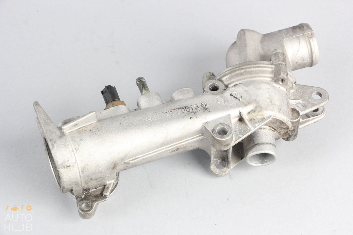 97-04 Mercedes W203 C230 SLK230 Thermostat Housing 1112030673 OEM - photo 2
