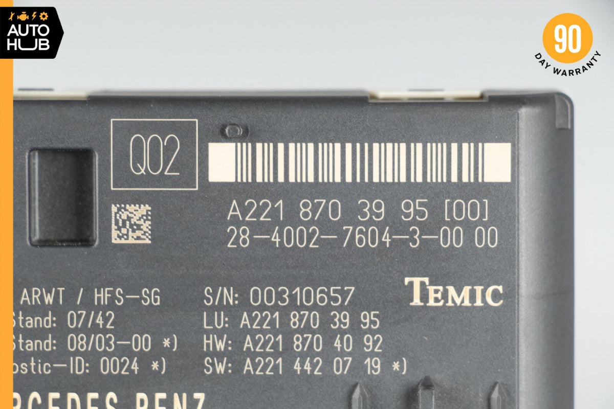 07-14 Mercedes W221 S550 CL550 Trunk Release Remote Open Close Module OEM - photo 5