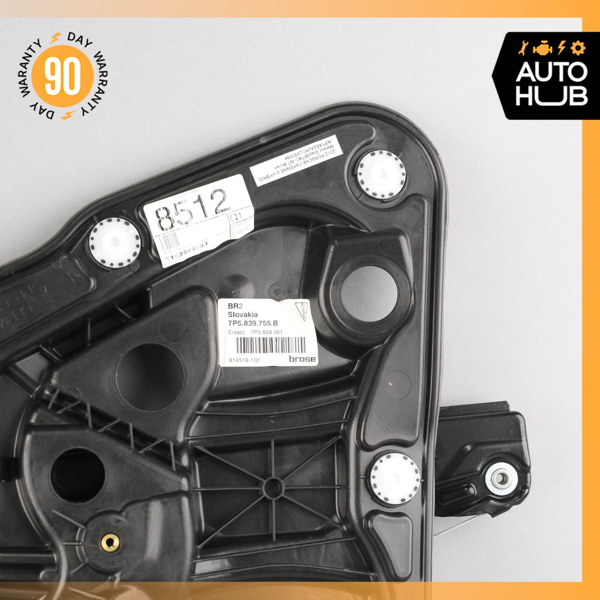11-18 Porsche Cayenne 958 Hybrid S Rear Left Side Door Window Regulator OEM - photo 3
