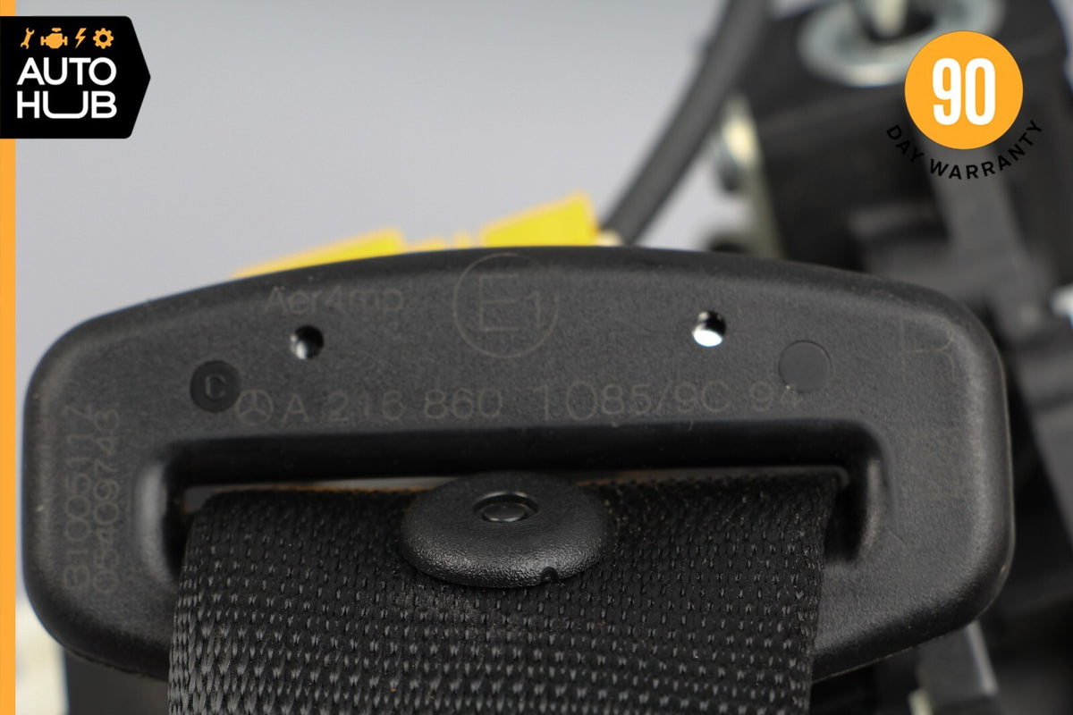 07-14 Mercedes W216 CL550 CL63 AMG Rear Right Passenger Seat Belt Black OEM 74k - photo 11