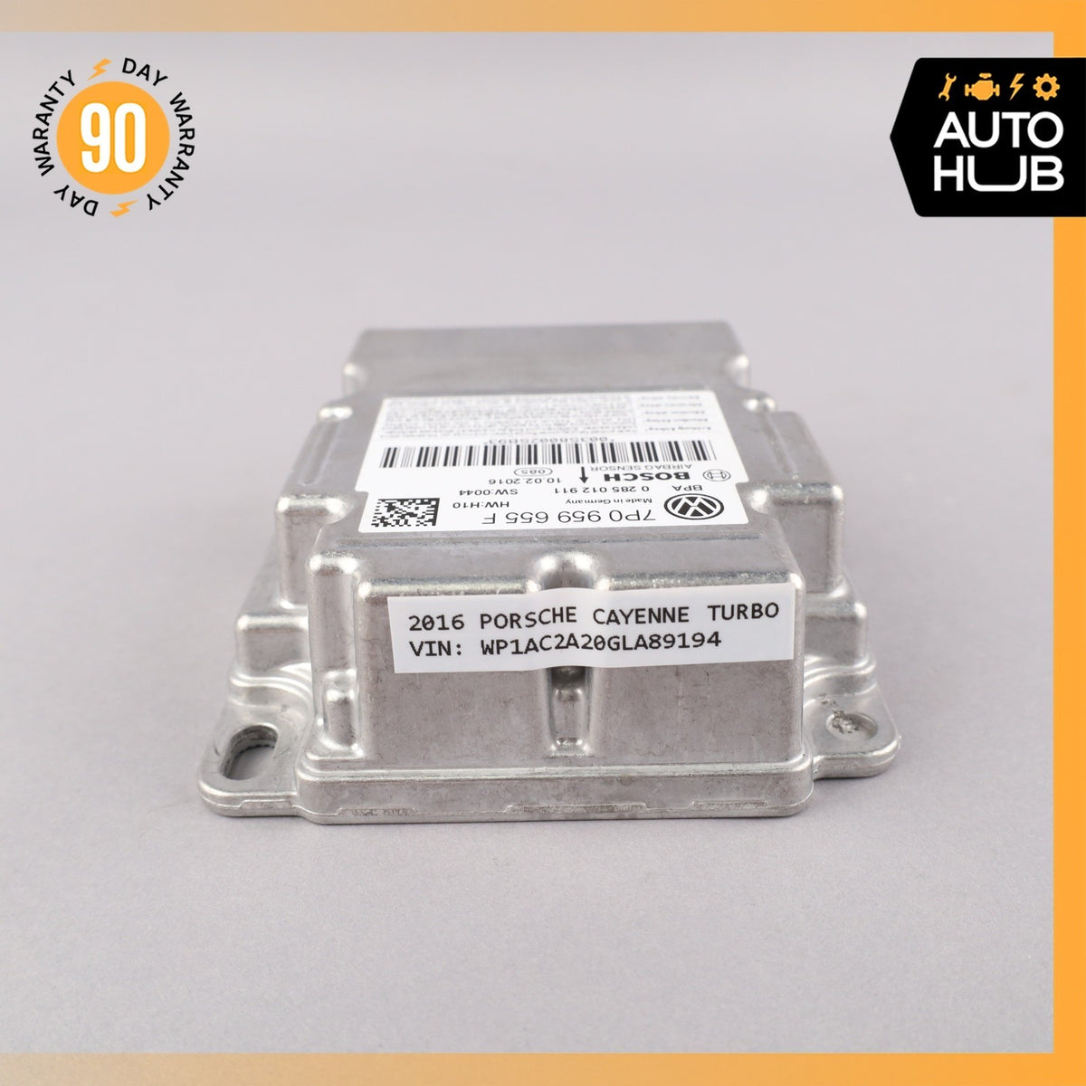 15-18 Porsche Cayenne 958 Airbag Air Bag Sensor SRS Control Module OEM 92k - photo 4