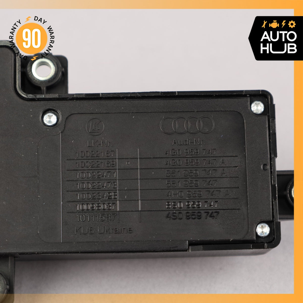 17-19 Audi 4M Q7 Front Left Driver Side Power Seat Control Switch OEM 87k - photo 8