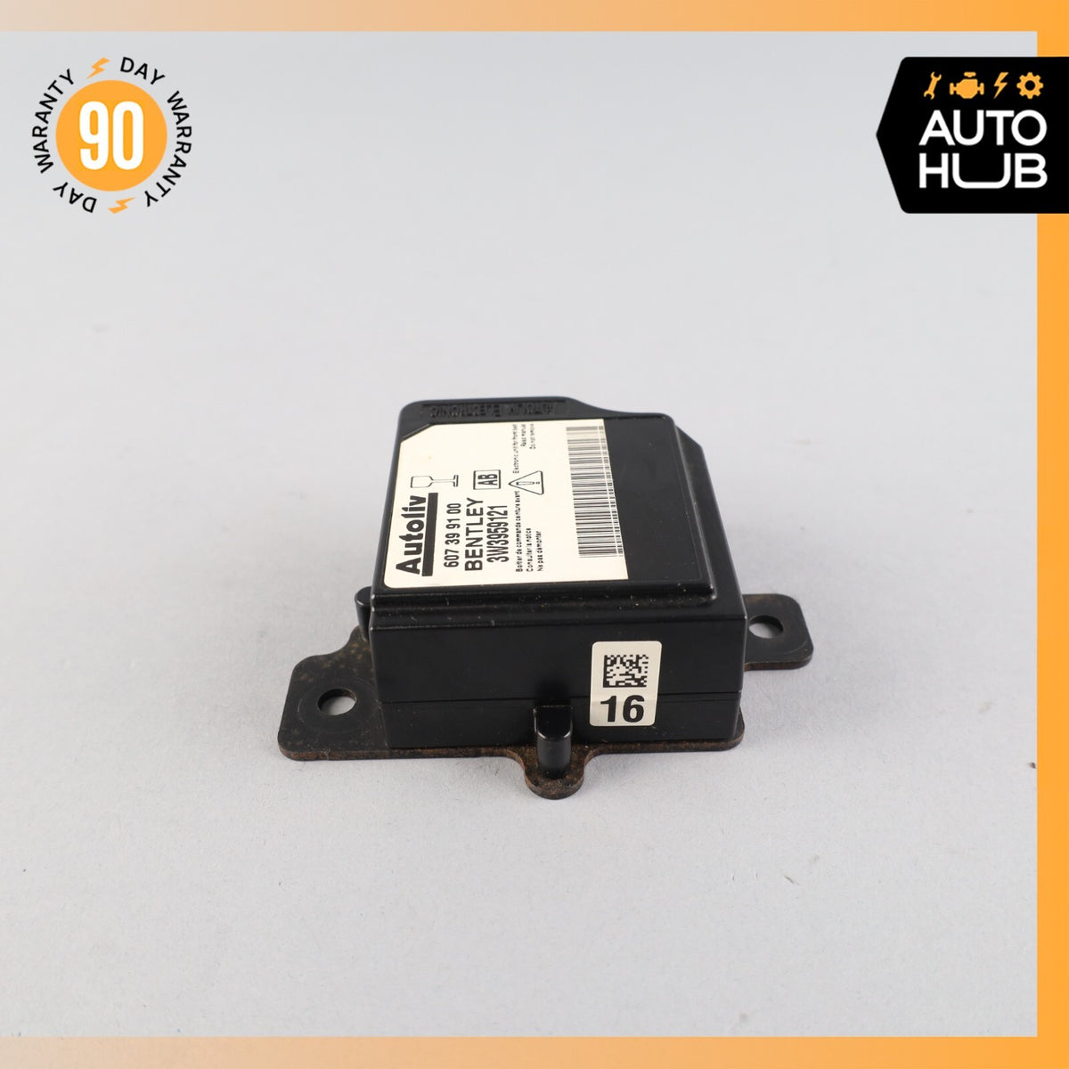 03-10 Bentley Continental GTC Speed Safety Bag Sensor SRS Control Module OEM 83k - photo 5