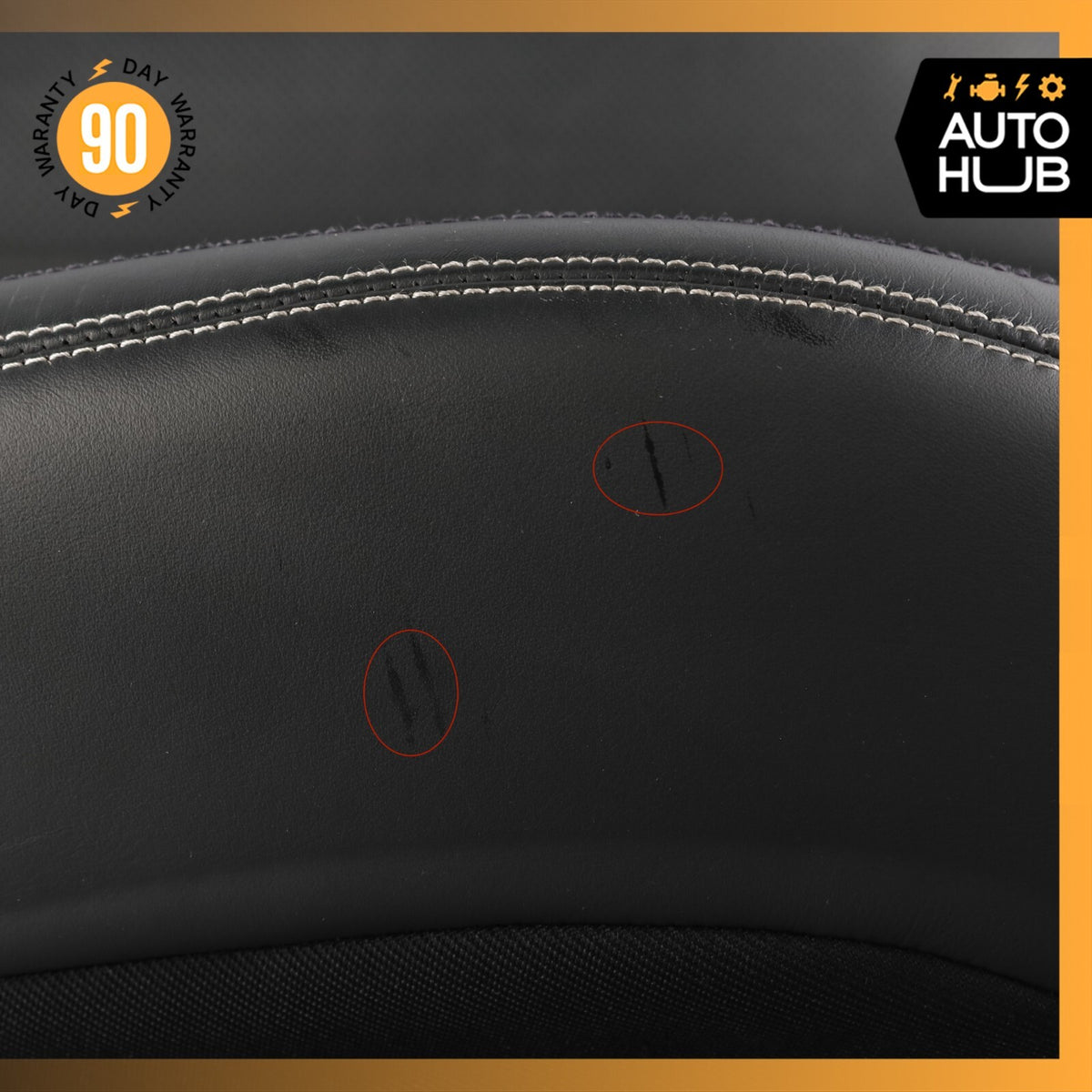 09-12 Mercedes R230 SL550 Top Upper Seat Cushion Right Side Nappa Black OEM 37k - photo 7