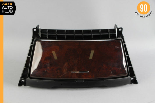 07-14 Mercedes W216 CL550 CL63 Center Console Command Head Unit Cover Wood OEM - photo 1