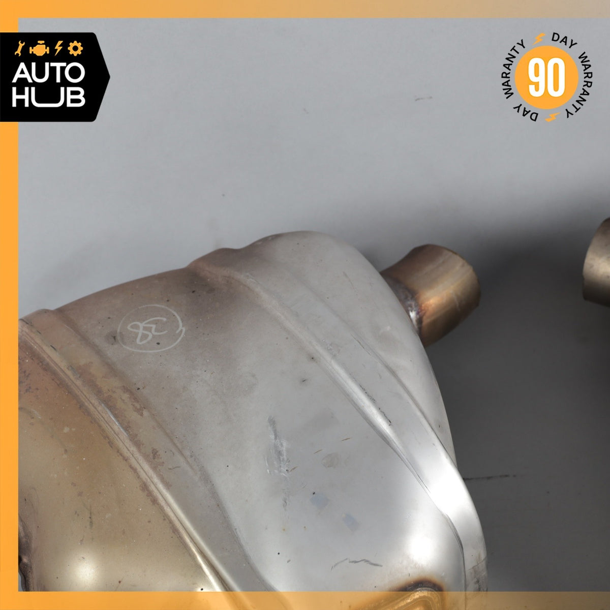 15-18 Porsche Macan 95B Turbo Exhaust Left & Right Muffler Tips Set w/ Valve OEM - photo 6