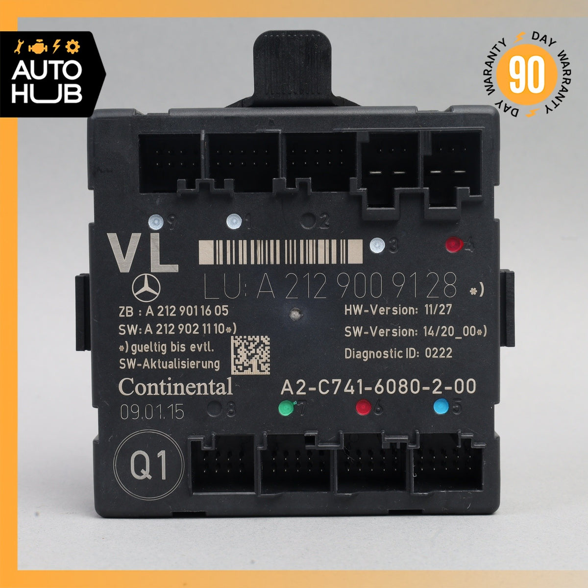 Mercedes W207 E400 E550 Front Left Driver Side Door Control Module OEM 58k - photo 5