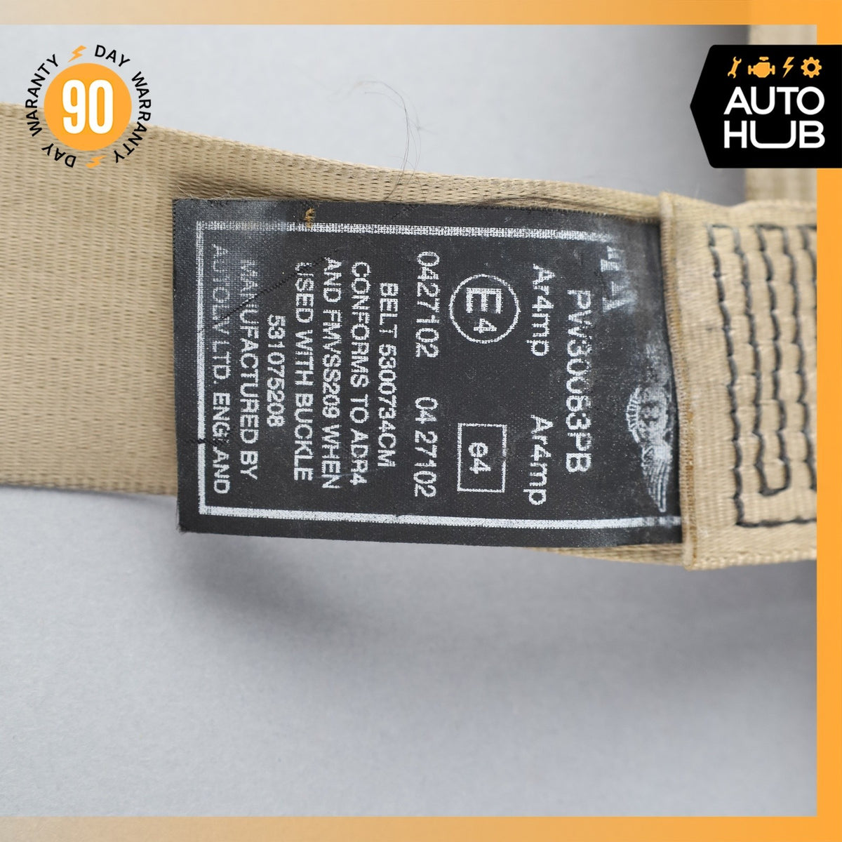 99-04 Bentley Arnage / RR Seraph Front Right Side Seat Belt Retractor Beige OEM - photo 18