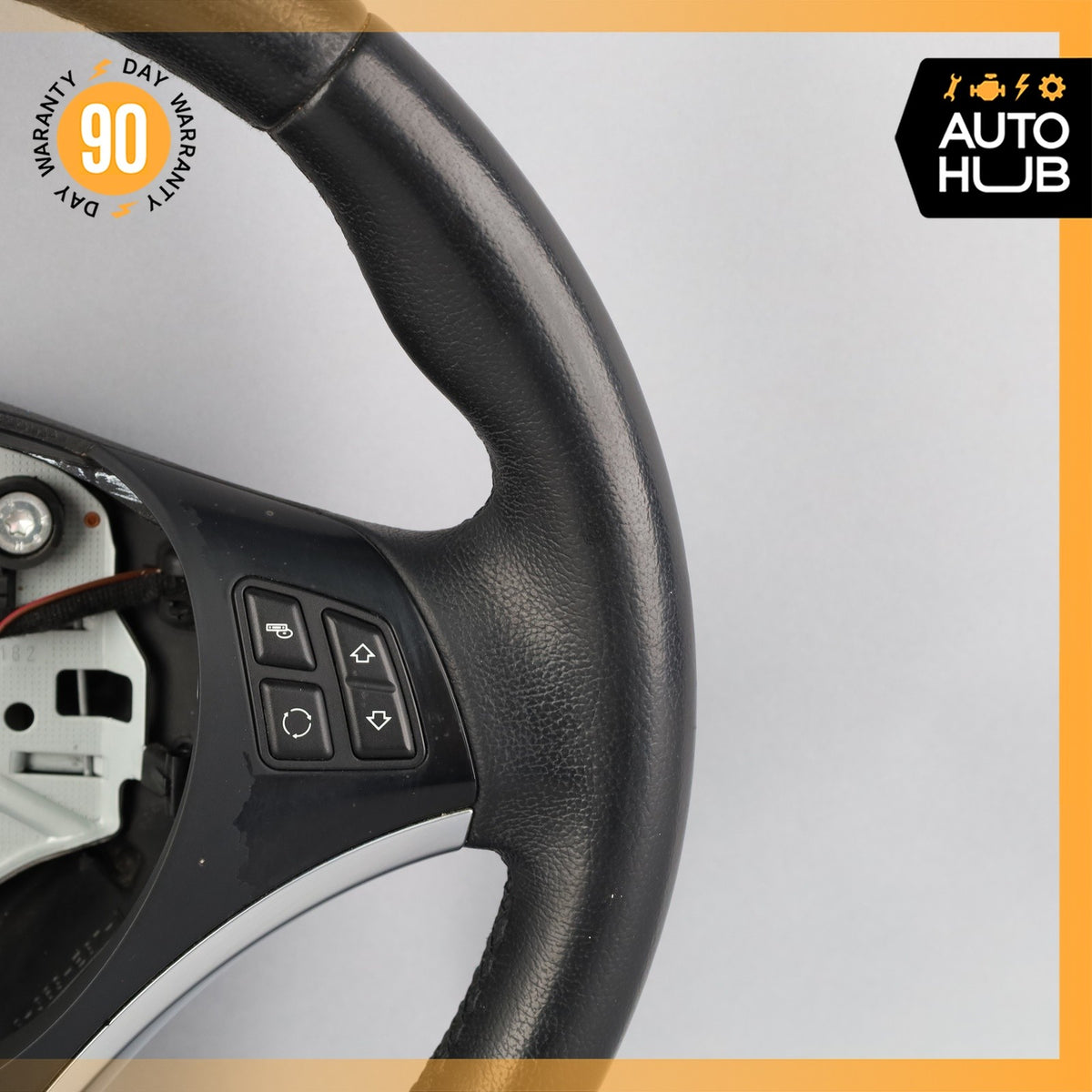 BMW E88 128i 135i Sport Steering Wheel Black w/ Switch 32306795574 OEM - photo 4