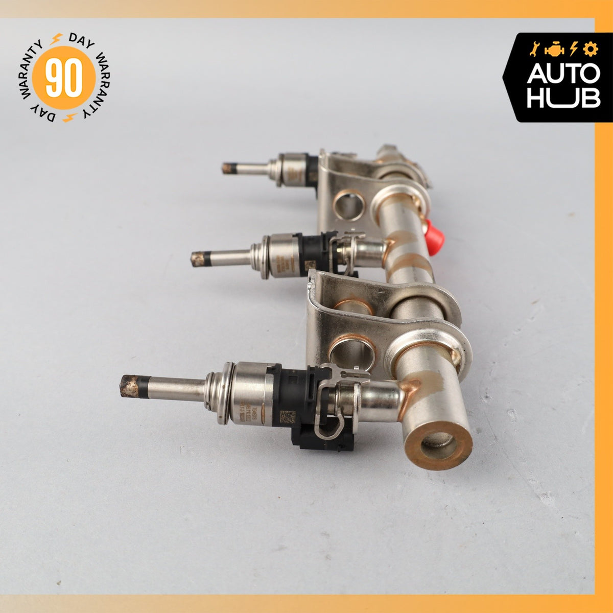 14-18 Porsche Macan Cayenne Fuel Injection Rail Line w/ Injectors Right OEM - photo 6
