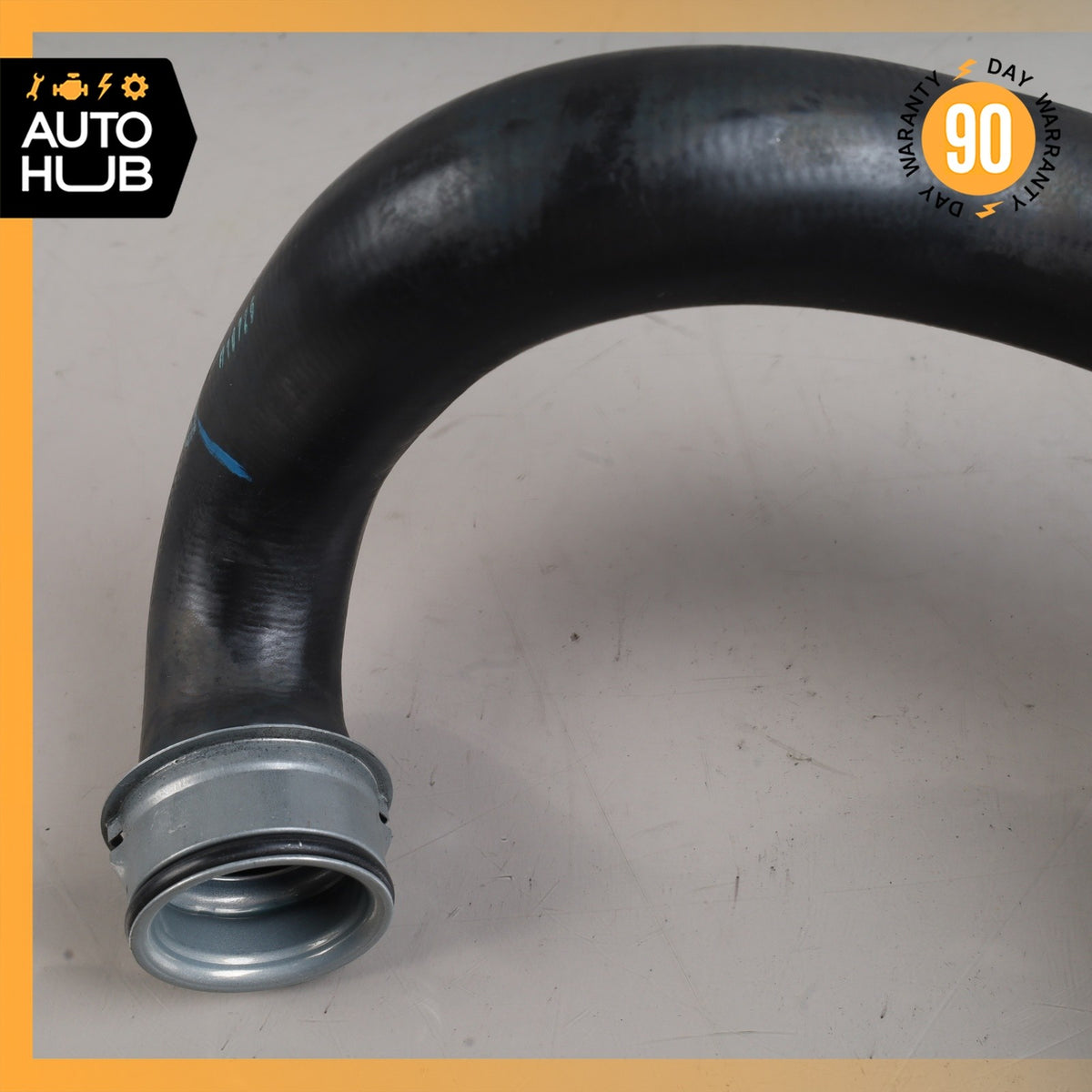06-09 Mercedes W211 E350 Lower Radiator Cooling Hose Pipe 2115018182 OEM - photo 4