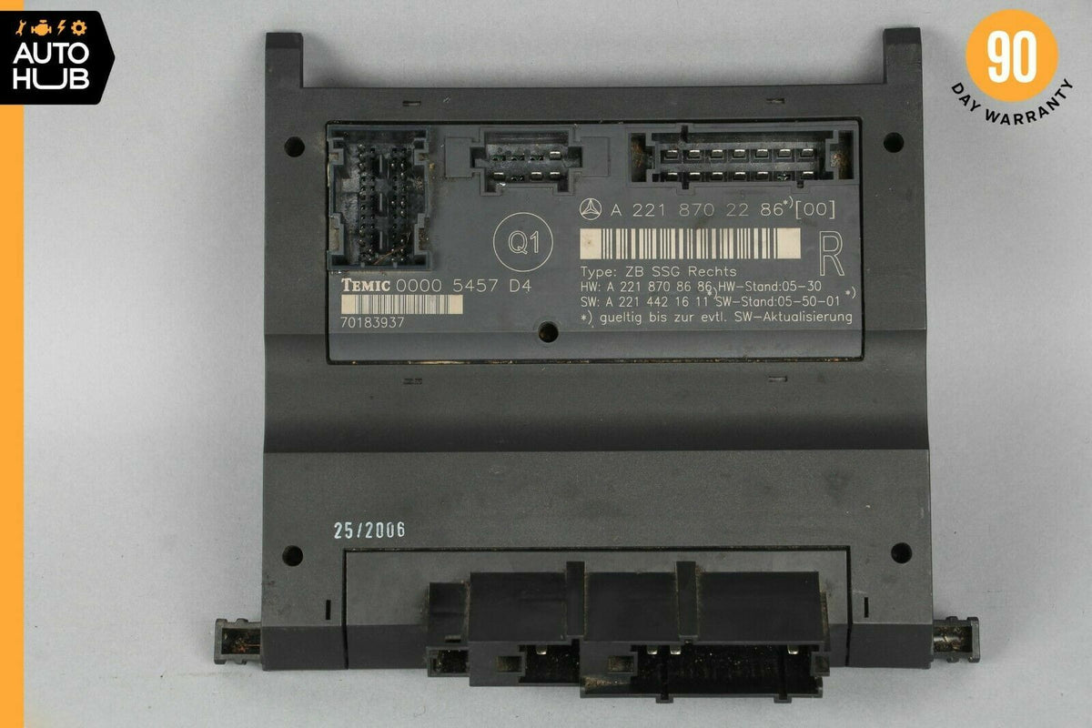 07-13 Mercedes W221 S550 S400 S350 Front Right Side Under Seat Control Unit OEM - photo 5
