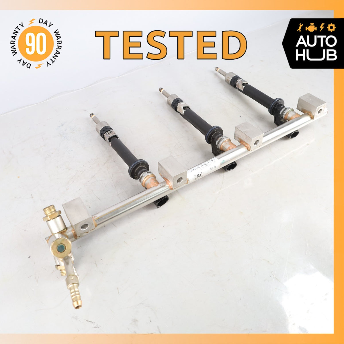 11-18 Porsche Cayenne 958 Touareg VR6 Upper Fuel Injector Rail w/ Injectors OEM - photo 1