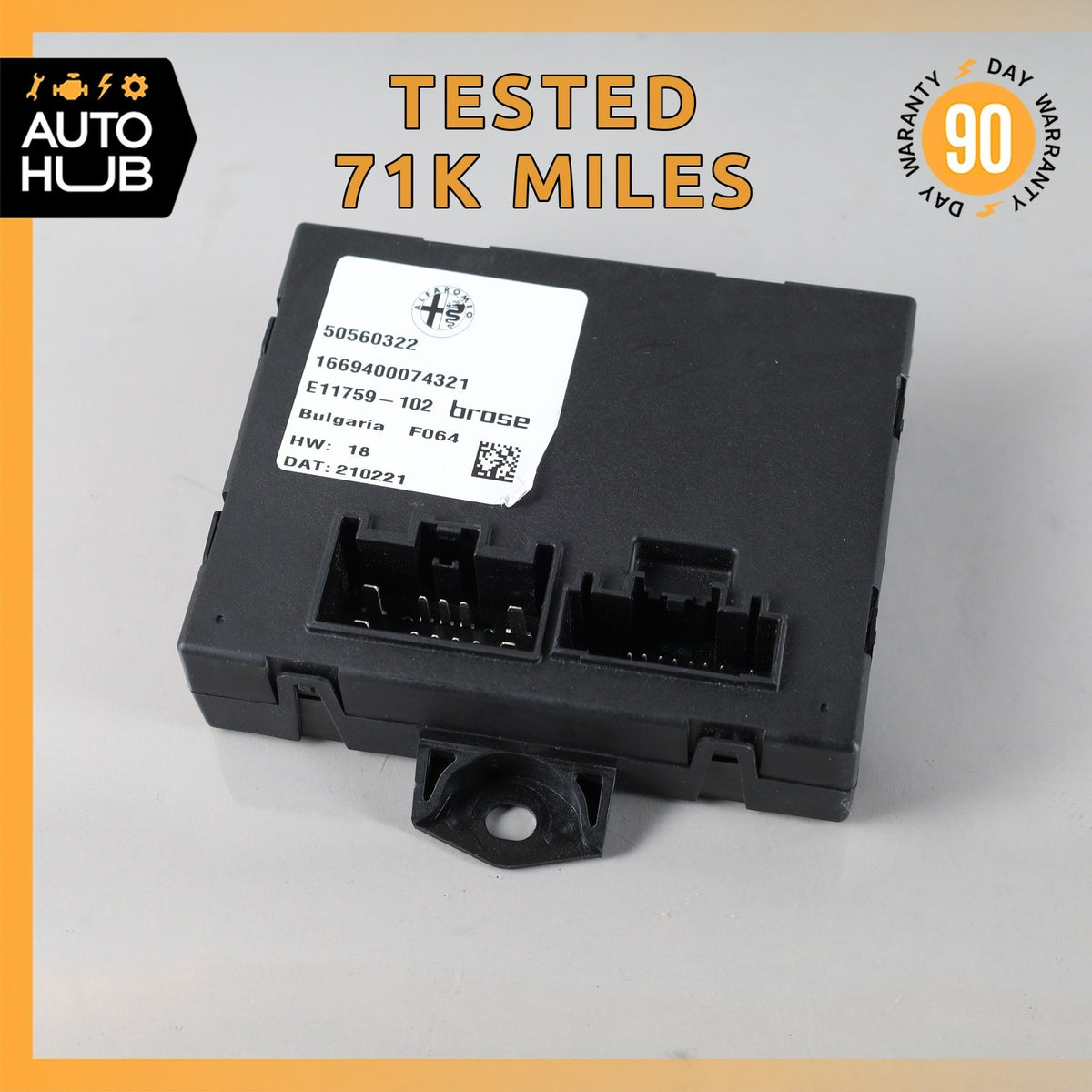 17-26 Alfa Romeo 949 Stelvio Lift Gate Tail Gate Trunk Control Module OEM 71k - photo 1