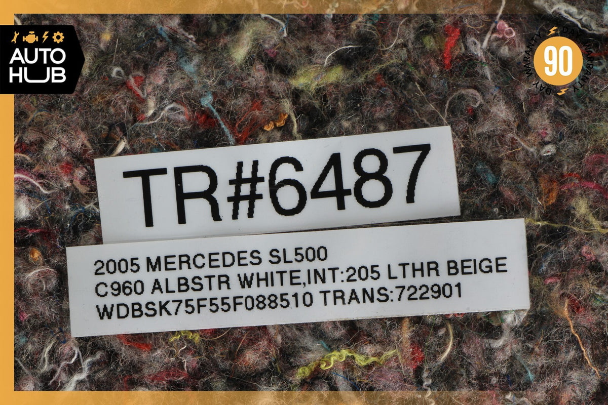 03-06 Mercedes R230 SL500 SL55 AMG Rear Right Side Interior Trim Panel OEM - photo 11