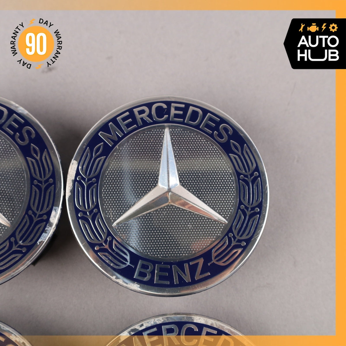 Mercedes R171 SLK350 Wheel Center Cap Cover Set of 4 1714000025 OEM - photo 3