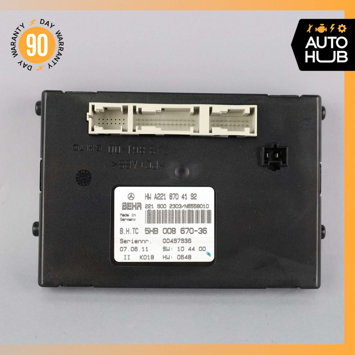 07-14 Mercedes W216 CL550 CL63 S550 AC A/C Heater Control Module 2218704192 OEM - photo 6