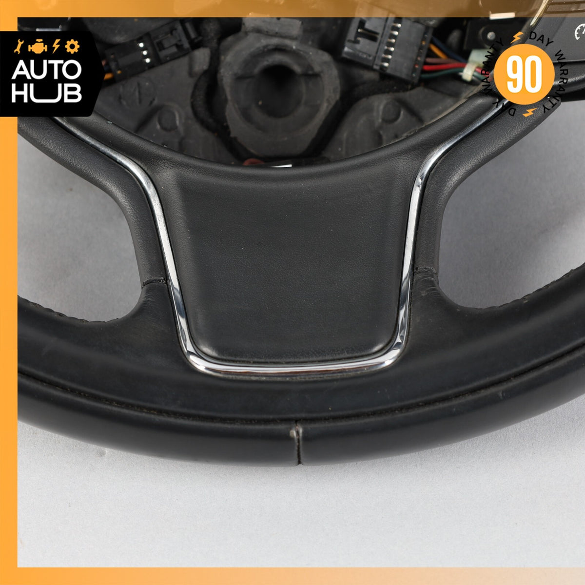 10-19 Jaguar X351 XJ XJL XJR Steering Wheel w/ Paddle Shifters Black OEM - photo 9