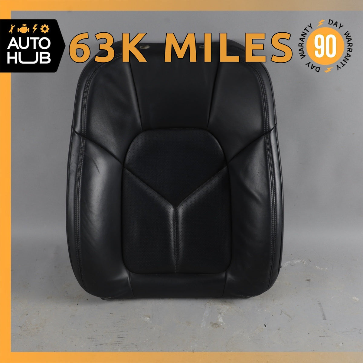 15-18 Porsche Macan 95B Front Left Side Seat Upper Cushion Leather Black OEM - photo 1