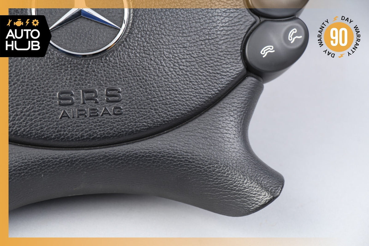 Mercedes R230 SL500 SL55 AMG CLK500 E350 Steering Wheel Airbag Air Bag Black OEM - photo 4