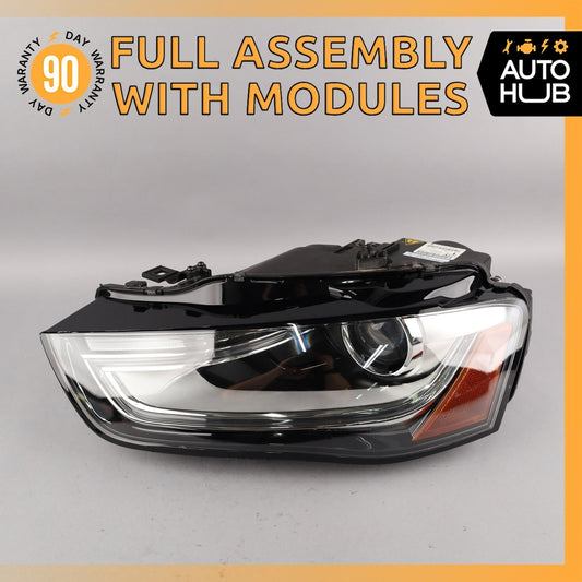 13-16 Audi B8 S4 A4 Left Side Bi-Xenon Headlight Lamp 8K0941005E OEM - photo 1